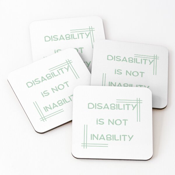 Item preview, Disability Is Not Inability T-shirt designed and sold by Nerdygirlteez.