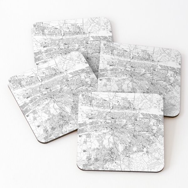Item preview, Pretoria White Map designed and sold by multiplicitymap.