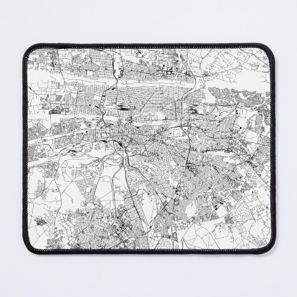 Item preview, Pretoria White Map designed and sold by multiplicitymap.