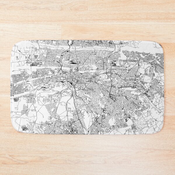 Item preview, Pretoria White Map designed and sold by multiplicitymap.