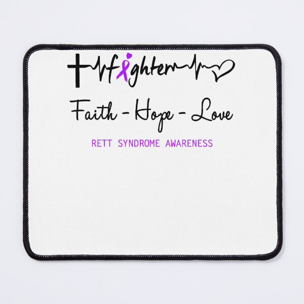 Item preview, Rett Syndrome Awareness Rett Syndrome Fighter Faith Hope Love Support Rett Syndrome Warrior Gifts designed and sold by TerrellOneal.