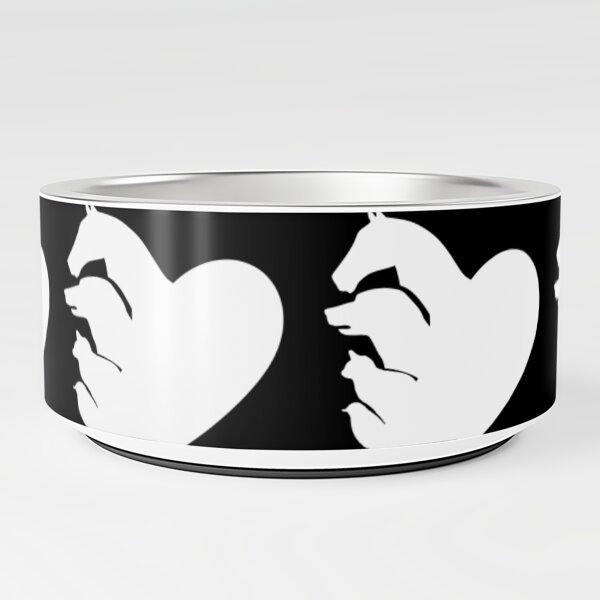 Silhouette Animals Pet Bowl