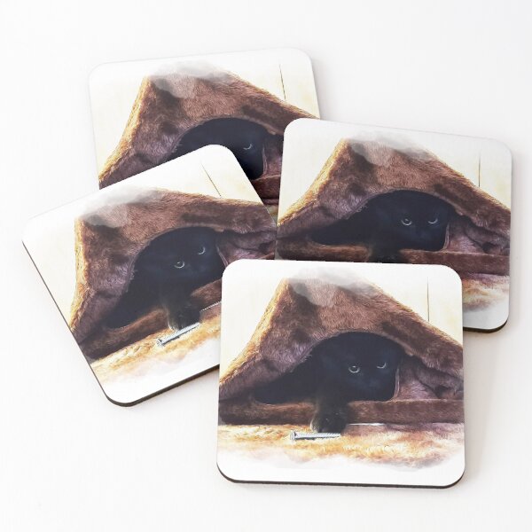 Item preview, Little Kitty Helper - Black Kitten designed and sold by NaturePrints.