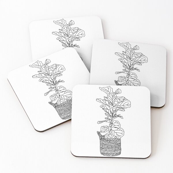 Item preview, Fiddle Leaf Fig Line Art designed and sold by Geobloomdesigns.