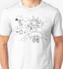 Owl Cave Petroglyph black Unisex T-Shirt