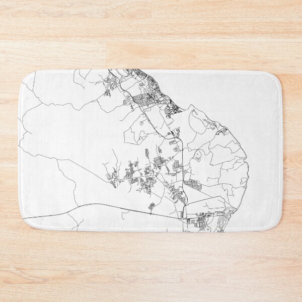 Item preview, Punta Cana White Map designed and sold by multiplicitymap.