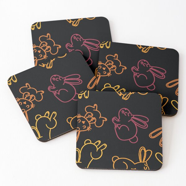 Item preview, Cute rabbit shameless pattern designed and sold by DMJPRINT.