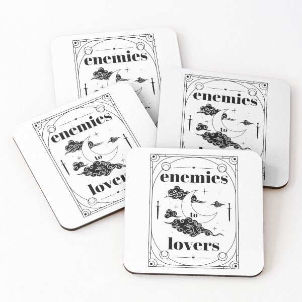 Item preview, Enemies to Lovers - Best Book Trope - Bookish - Tarot Card - Full Black designed and sold by StickEmUpp.