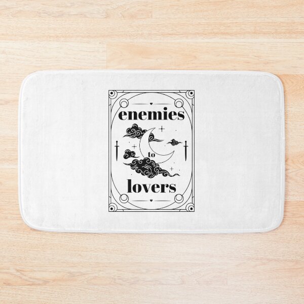 Item preview, Enemies to Lovers - Best Book Trope - Bookish - Tarot Card - Full Black designed and sold by StickEmUpp.