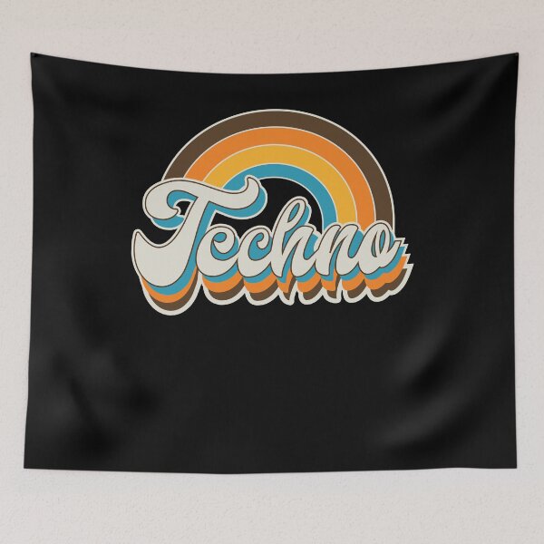 Item preview, Techno Rave Music Retro EDM Vintage Style designed and sold by Ricardo Landeros.