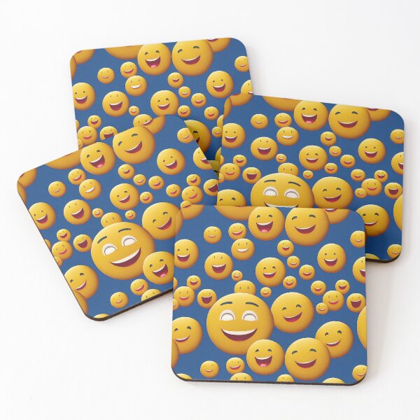 Item preview, Happy Emoji Pattern designed and sold by ThePurpleMelon.