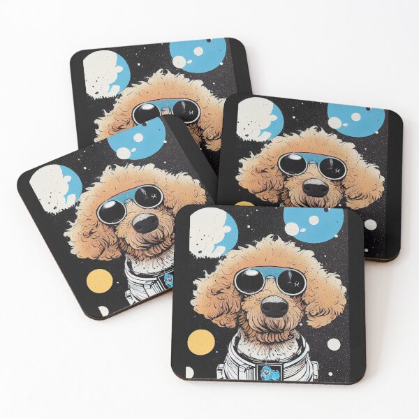 Item preview, Astronaut royal poodle portrait designed and sold by etherElric.