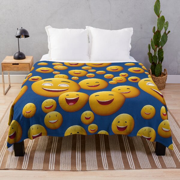 Item preview, Happy Emoji Pattern designed and sold by ThePurpleMelon.