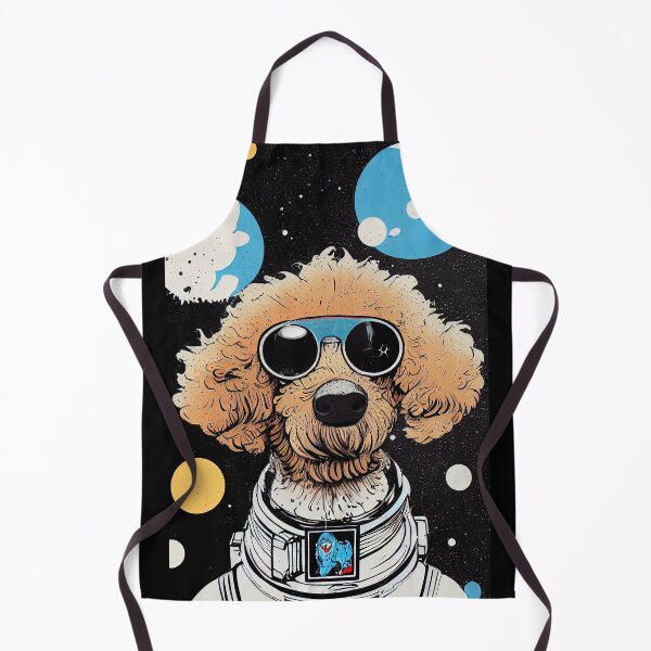 Item preview, Astronaut royal poodle portrait designed and sold by etherElric.