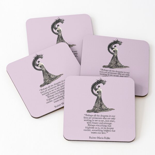 Item preview, All Dragons are Princesses (Rainer Maria Rilke) designed and sold by NuminousYes.