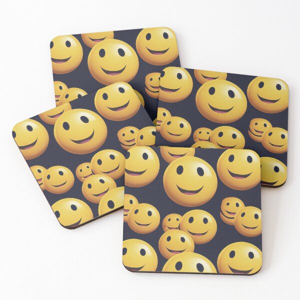 Item preview, Happy Emoji Pattern designed and sold by ThePurpleMelon.
