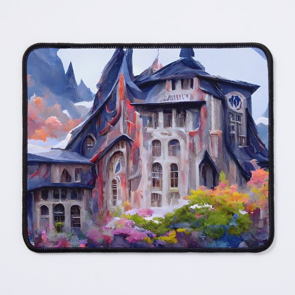 Item preview, House of Rutherbrook Ashtrack | Fantasy House Artwork | Medieval Castle Artwork | Fantasy Landscape Design designed and sold by AyfuDesigns.