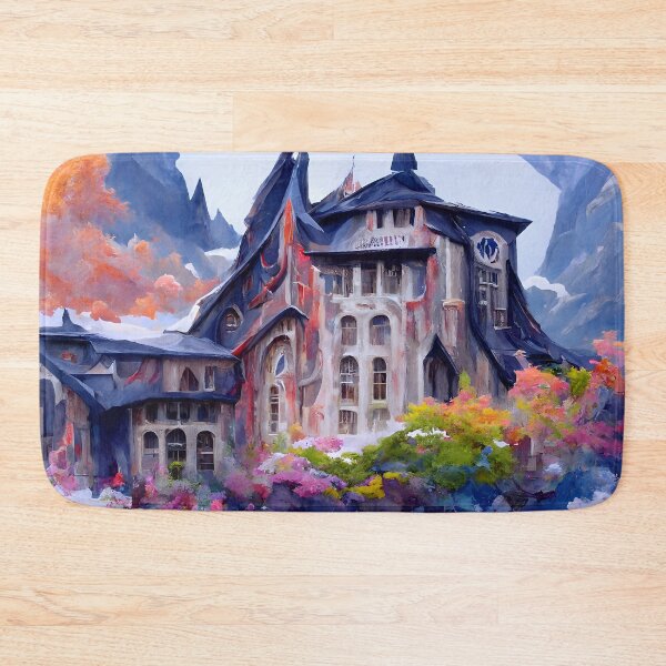 Item preview, House of Rutherbrook Ashtrack | Fantasy House Artwork | Medieval Castle Artwork | Fantasy Landscape Design designed and sold by AyfuDesigns.
