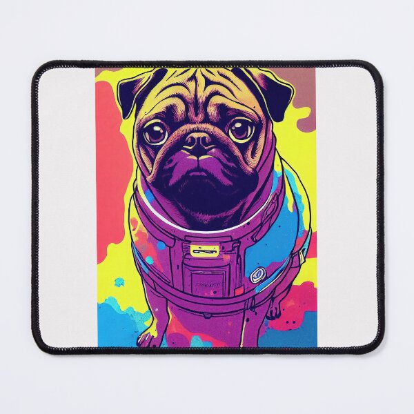 Item preview, Astronaut pug portrait designed and sold by etherElric.
