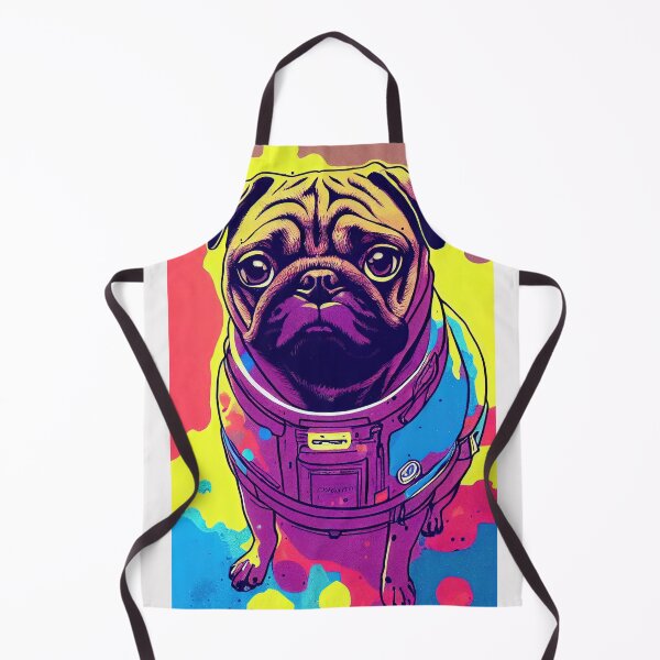 Item preview, Astronaut pug portrait designed and sold by etherElric.
