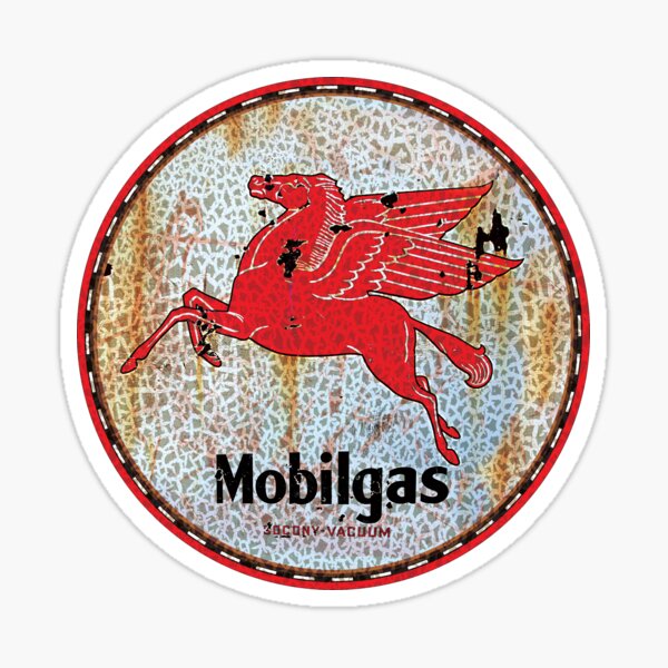 Signe d'huile Mobil Vintage Sticker