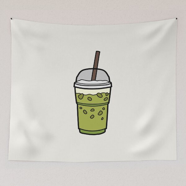 Item preview, iced boba green tea designed and sold by AprilCreations.
