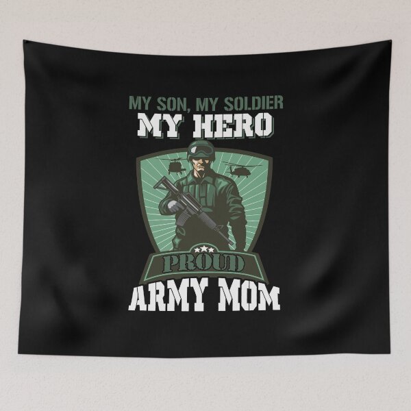Item preview, My Son My Soldier My Hero Proud Army Mom designed and sold by gaciamingeo12.