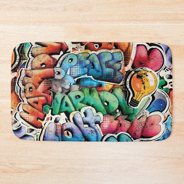 Item preview, Love Light Peace Harmony Graffiti designed and sold by Karin Taylor.