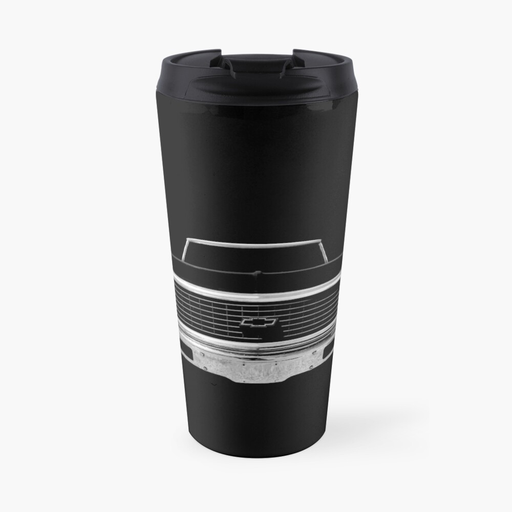 Chevy C-10 Pickup - black Travel Mug