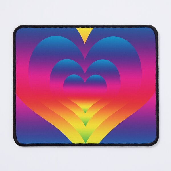 Item preview, Rainbow Gradient Nested Hearts designed and sold by Karen Simon.
