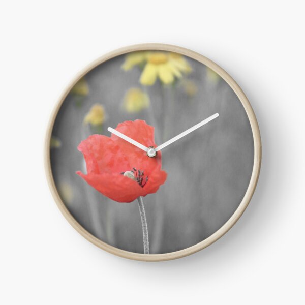 Mohnblume Uhr