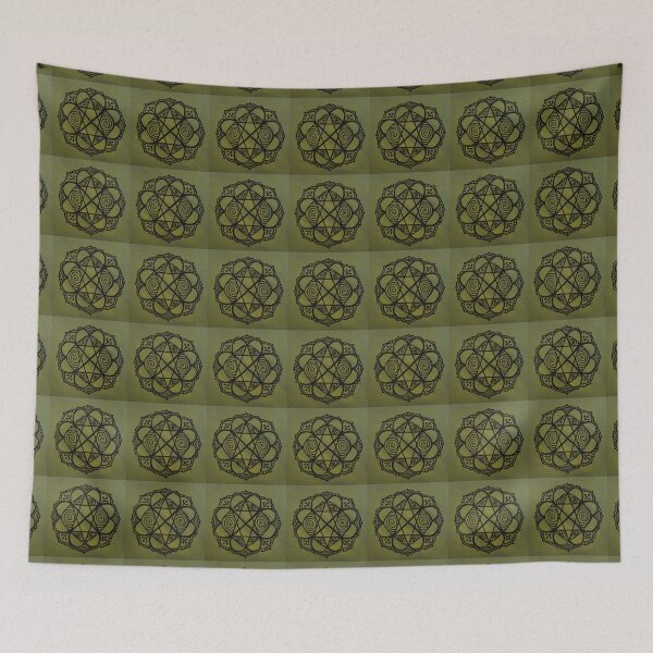 Item preview, FEEL IT, HEAL IT, LET IT GO MANDALA ~ SACRED GEOMETRY FOR THE SOUL~ GREEN designed and sold by Ann Chatfield.