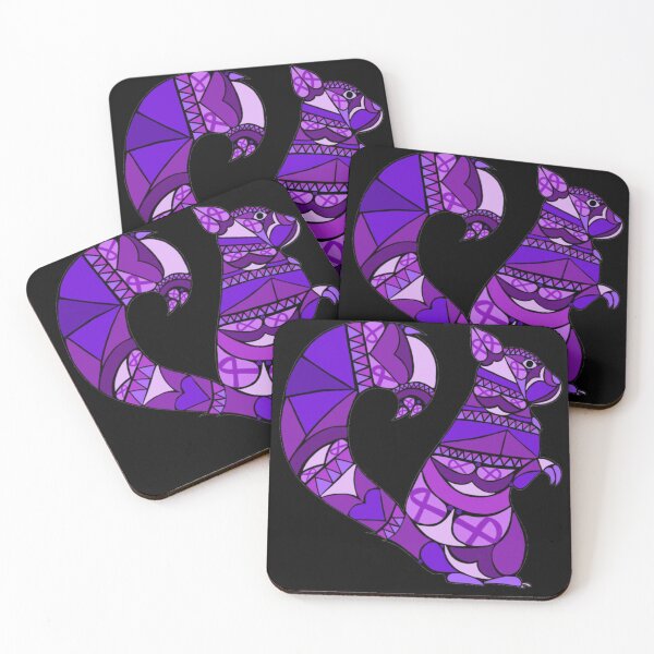 Item preview, Purple Awareness Ribbon Squirrel Mandala  designed and sold by CaitlynConnor.