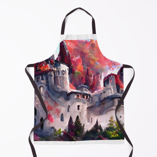 Item preview, House of Phailsta Chastel | Fantasy House Artwork | Medieval Castle Artwork | Fantasy Landscape Design designed and sold by AyfuDesigns.