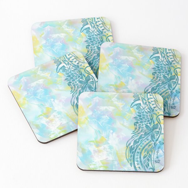 Item preview, Watercolor Polynesian Art Print 3441 designed and sold by sunnthreads.