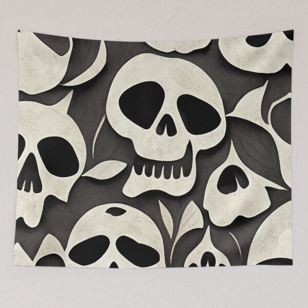 Item preview, Funky Smirking Skulls Everywhere designed and sold by DesignAtYO.