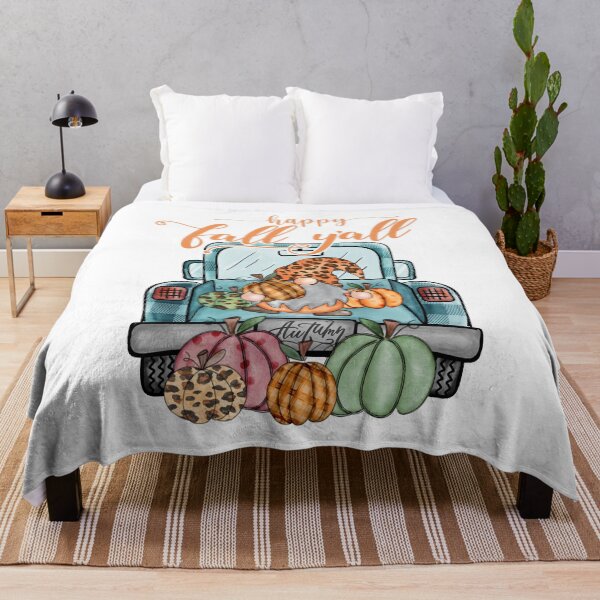 Item preview, Happy Fall Y'all - fall pumpkin truck designed and sold by Jessi-Sketches.