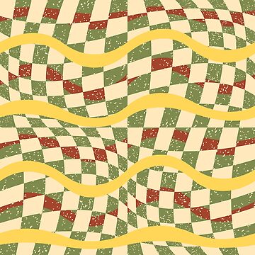 Artwork thumbnail, Fruity - Wavy Lines and Checkerboard by DeafAngel1080