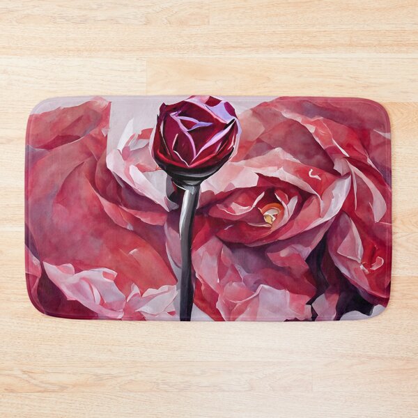 Item preview, Fiery Red Rose | Abstract Floral Arrangement designed and sold by AyfuDesigns.