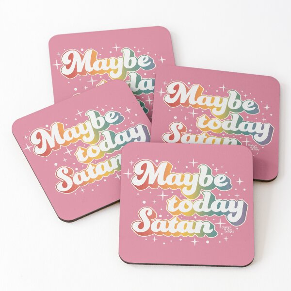 Item preview, Maybe Today, Satan! | Funny Saying designed and sold by Artsyalison.