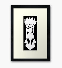 Beaker B&W Framed Print