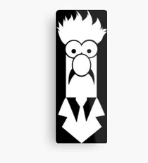 Beaker B&W Metal Print