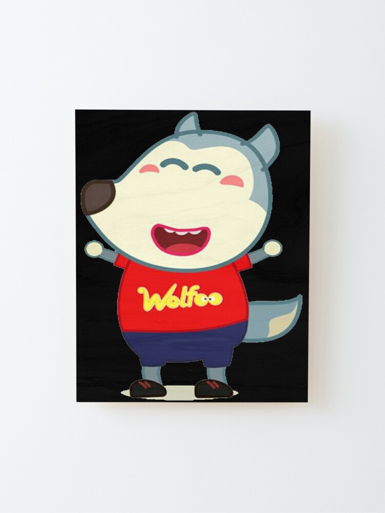 Wolfoo family cartoon Mounted Print for Sale by HajimeKambe