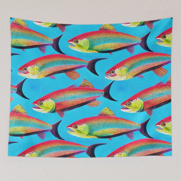 Item preview, Rainbow Trout Pattern designed and sold by ThePurpleMelon.