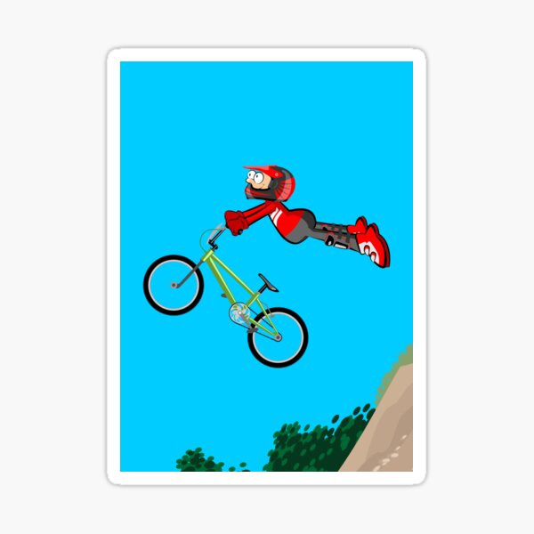 Artikel-Vorschau von Mutiger Junge, der mit seinem BMX-Fahrrad durch die Luft fliegt, designt und verkauft von MegaSitioDesign.