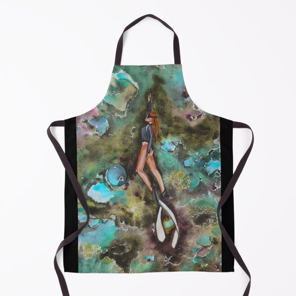 Item preview, Freedive girl in coral garden designed and sold by BeefStroganof.
