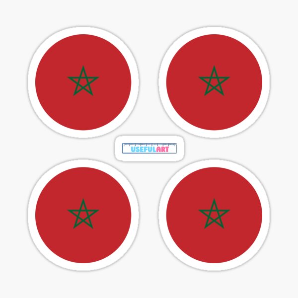Aperçu de l'œuvre DRAPEAU DU MAROC (Drapeau national du Maroc) créée et vendue par USEFULART-Shop.