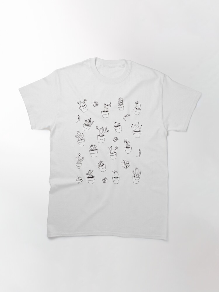 Alternate view of Cactus illustrated pattern Classic T-Shirt