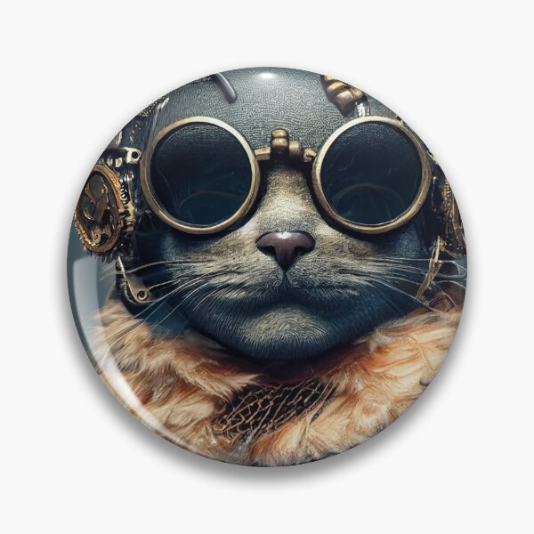 Item preview, Steampunk cat designed and sold by ai1art.