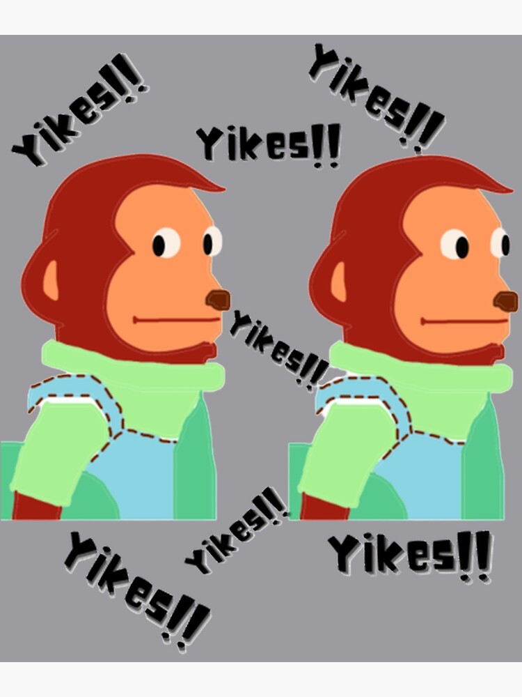 Yikes Monkey Meme | Sticker